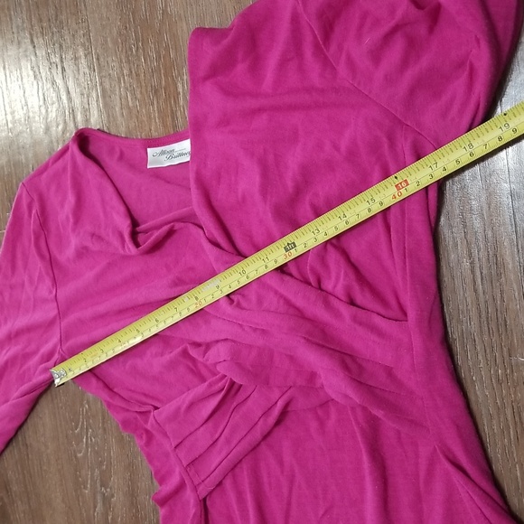 (M) Allison Brittney Solid Color Wrap Style Top Comfy Casual Loungewear Minimal - Picture 8 of 11